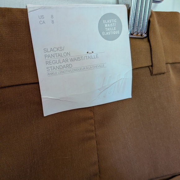 H&M Tan Regular Waist Ankle Slacks – Women’s Size 8 – NWT #6 - Picture 5 of 6